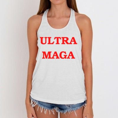 Ultra MAGA Red Trump 2024 Women's Knotted Racerback Tank