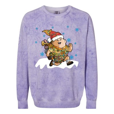 Up Movie Russell Christmas Light Up Russell Christmas Russell Colorblast Crewneck Sweatshirt