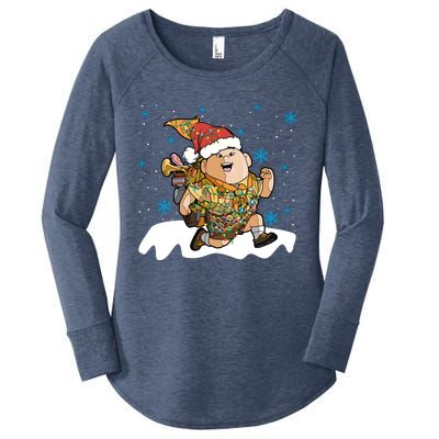 Up Movie Russell Christmas Light Up Russell Christmas Russell Women's Perfect Tri Tunic Long Sleeve Shirt