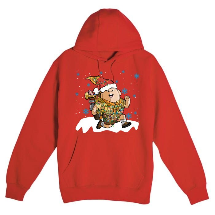 Up Movie Russell Christmas Light Up Russell Christmas Russell Premium Pullover Hoodie