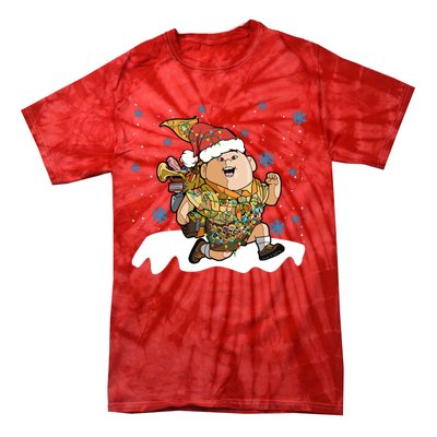 Up Movie Russell Christmas Light Up Russell Christmas Russell Tie-Dye T-Shirt