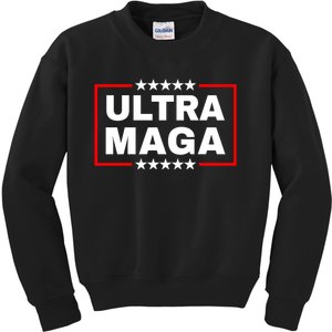 Trump 2024 Ultra MAGA Maga King Kids Sweatshirt