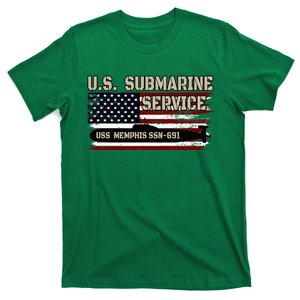 Uss Memphis Ssn691 Submarine Veterans Day FatherS Day T-Shirt