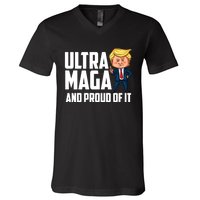 Ultra Maga Shirt Trump Ultra Maga And Proud Of It V-Neck T-Shirt