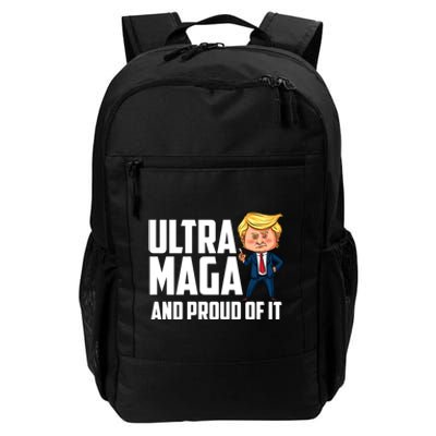 Ultra Maga Shirt Trump Ultra Maga And Proud Of It Daily Commute Backpack