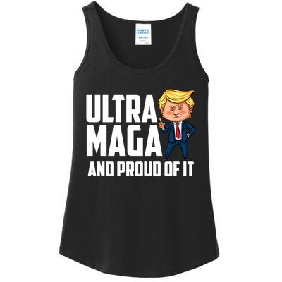 Ultra Maga Shirt Trump Ultra Maga And Proud Of It Ladies Essential Tank