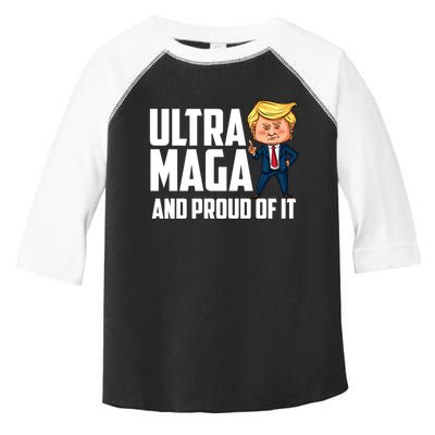 Ultra Maga Shirt Trump Ultra Maga And Proud Of It Toddler Fine Jersey T-Shirt