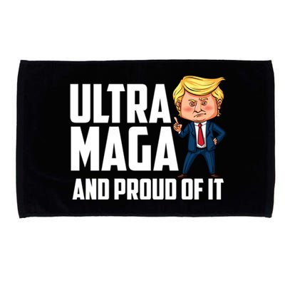 Ultra Maga Shirt Trump Ultra Maga And Proud Of It Microfiber Hand Towel