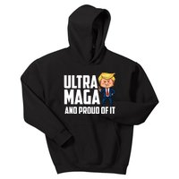 Ultra Maga Shirt Trump Ultra Maga And Proud Of It Kids Hoodie