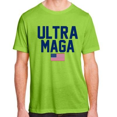 Ultra MAGA Shirt Maga King Funny Anti Biden American Flag Pro Trump Trendy Adult ChromaSoft Performance T-Shirt