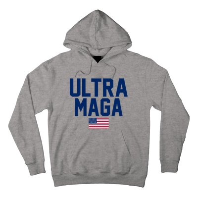 Ultra MAGA Shirt Maga King Funny Anti Biden American Flag Pro Trump Trendy Hoodie