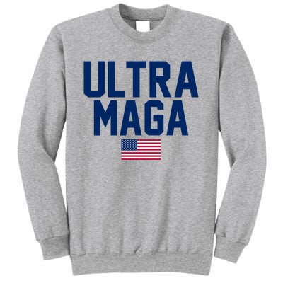 Ultra MAGA Shirt Maga King Funny Anti Biden American Flag Pro Trump Trendy Sweatshirt