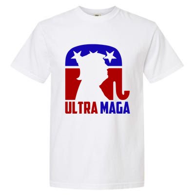 Ultra MAGA Shirt Pro Trump Funny Anti Biden Republican Gift Garment-Dyed Heavyweight T-Shirt