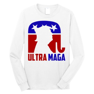 Ultra MAGA Shirt Pro Trump Funny Anti Biden Republican Gift Long Sleeve Shirt