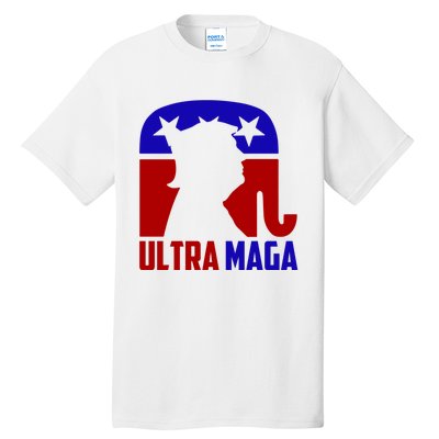 Ultra MAGA Shirt Pro Trump Funny Anti Biden Republican Gift Tall T-Shirt