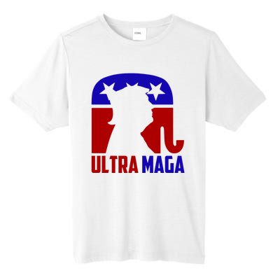 Ultra MAGA Shirt Pro Trump Funny Anti Biden Republican Gift Tall Fusion ChromaSoft Performance T-Shirt