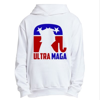 Ultra MAGA Shirt Pro Trump Funny Anti Biden Republican Gift Urban Pullover Hoodie