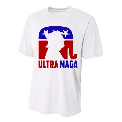 Ultra MAGA Shirt Pro Trump Funny Anti Biden Republican Gift Performance Sprint T-Shirt