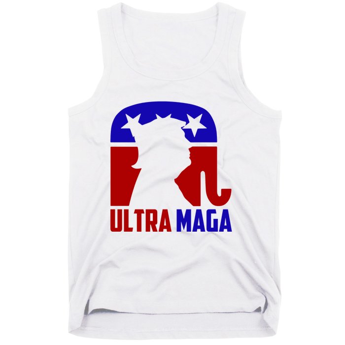 Ultra MAGA Shirt Pro Trump Funny Anti Biden Republican Gift Tank Top