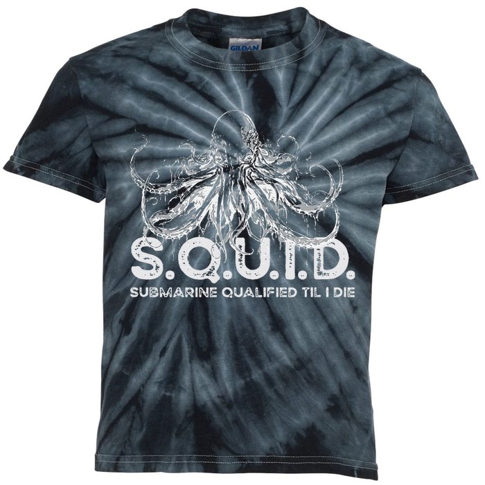 Us Military Submarine Design For Veteran Sailor Kids Tie-Dye T-Shirt