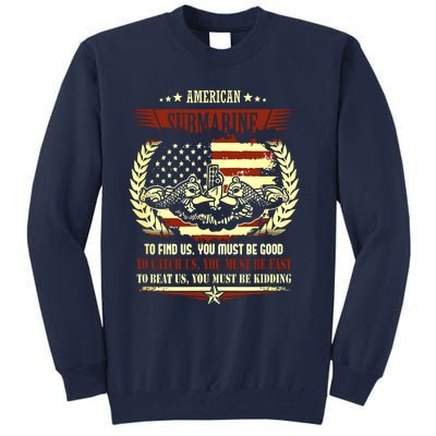 US Military Submarine Gift For A Veteran Submariner Tall Sweatshirt