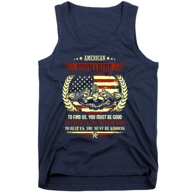 US Military Submarine Gift For A Veteran Submariner Tank Top