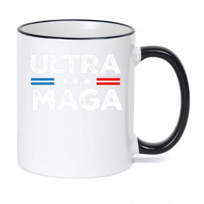 Ultra Maga Slogan Graphic 11oz Black Color Changing Mug