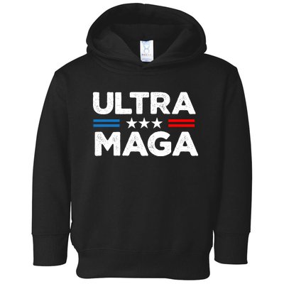 Ultra Maga Slogan Graphic Toddler Hoodie