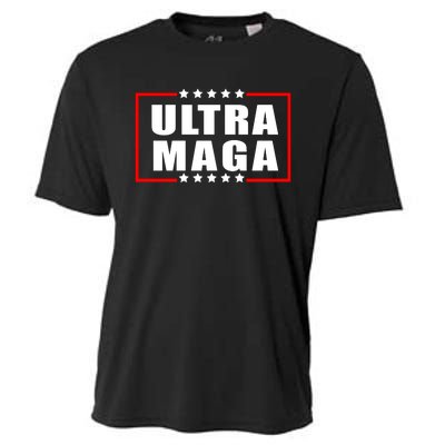 Ultra Maga Slogan With Stars Graphic Cooling Performance Crew T-Shirt