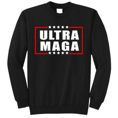 Ultra Maga Slogan With Stars Graphic Sweatshirt