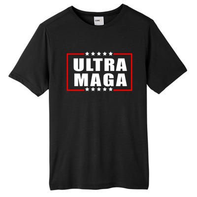 Ultra Maga Slogan With Stars Graphic Tall Fusion ChromaSoft Performance T-Shirt