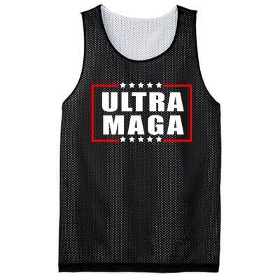 Ultra Maga Slogan With Stars Graphic Mesh Reversible Basketball Jersey Tank