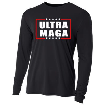 Ultra Maga Slogan With Stars Graphic Cooling Performance Long Sleeve Crew