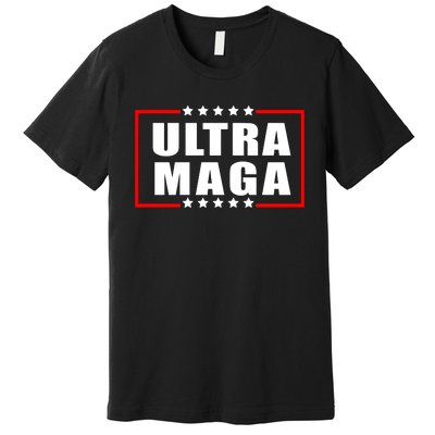 Ultra Maga Slogan With Stars Graphic Premium T-Shirt