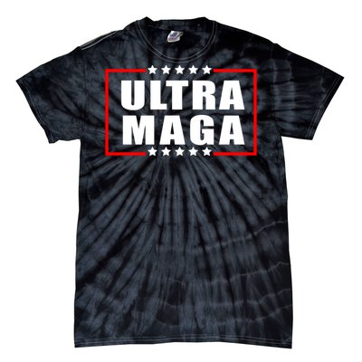 Ultra Maga Slogan With Stars Graphic Tie-Dye T-Shirt