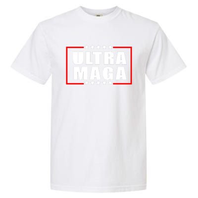 Ultra Maga Slogan With Stars Graphic Garment-Dyed Heavyweight T-Shirt