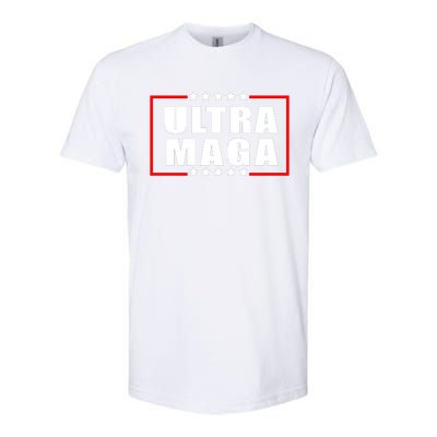 Ultra Maga Slogan With Stars Graphic Softstyle CVC T-Shirt