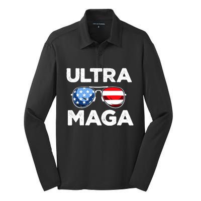 Ultra Maga Sunglasses Graphic Silk Touch Performance Long Sleeve Polo