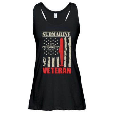 Us Military Submarine Gift For A Veteran Submariner Ladies Essential Flowy Tank