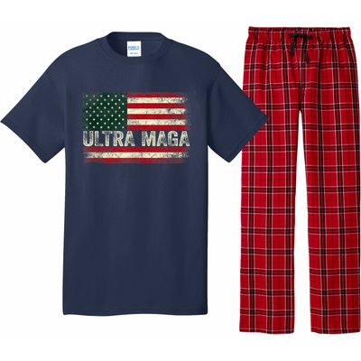 Ultra Maga Shirt US Flag Tee USA Top American Ultra Mega Pajama Set