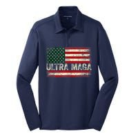 Ultra Maga Shirt US Flag Tee USA Top American Ultra Mega Silk Touch Performance Long Sleeve Polo