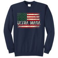 Ultra Maga Shirt US Flag Tee USA Top American Ultra Mega Tall Sweatshirt