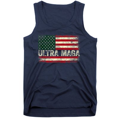 Ultra Maga Shirt US Flag Tee USA Top American Ultra Mega Tank Top