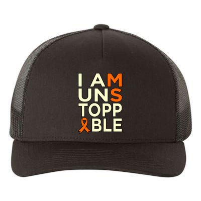 Unstoppable Multiple Sclerosis Awareness Support Graphic Cute Gift Yupoong Adult 5-Panel Trucker Hat