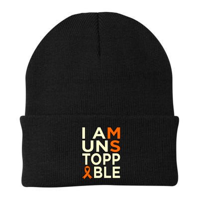 Unstoppable Multiple Sclerosis Awareness Support Graphic Cute Gift Beanie