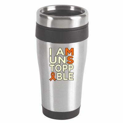 Unstoppable Multiple Sclerosis Awareness Support Graphic Cute Gift 16oz Travel Tumbler