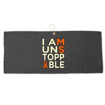Unstoppable Multiple Sclerosis Awareness Support Graphic Cute Gift Large Microfiber Waffle Golf Towel