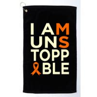 Unstoppable Multiple Sclerosis Awareness Support Graphic Cute Gift Golf Towel