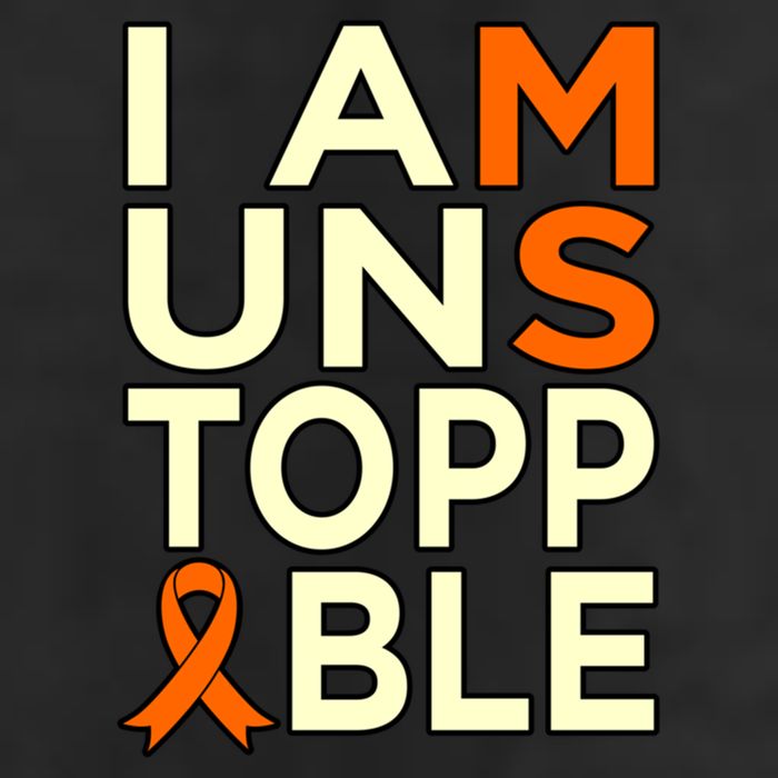 Unstoppable Multiple Sclerosis Awareness Support Graphic Cute Gift Golf Towel