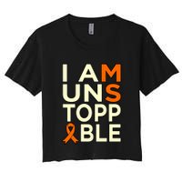 Unstoppable Multiple Sclerosis Awareness Support Graphic Cute Gift Crop Top